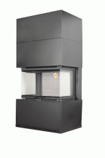 Камин Родос 800 ЧЕРНЫЙ шамот белый в Барановичах