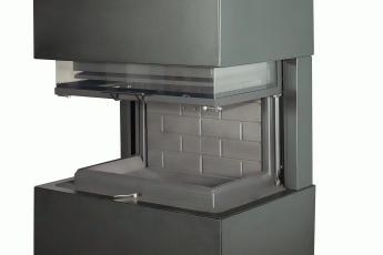 Камин Родос 800 ЧЕРНЫЙ шамот черный в Барановичах