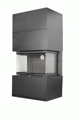 Камин Родос 800 ЧЕРНЫЙ шамот черный в Барановичах