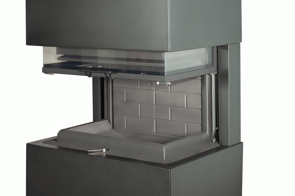 Камин Родос 800 ЧЕРНЫЙ шамот черный в Барановичах