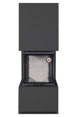 Камин Родос 900 ЧЕРНЫЙ, шамот белый в Барановичах