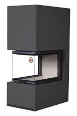 Камин Родос 900 ЧЕРНЫЙ, шамот белый в Барановичах