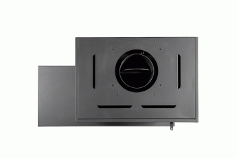 Камин МАДРИД на дровнике Гигант справа черный\белый шамот в Барановичах