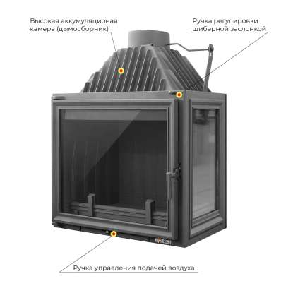 Каминная топка EVEREST A16 R правая в Барановичах