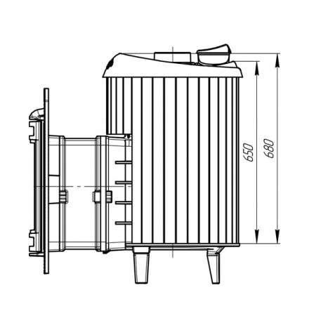 Банная печь ProMetall Атмосфера ламели Жадеит в Барановичах