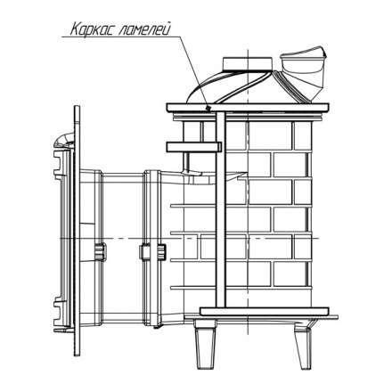 Банная печь ProMetall Атмосфера ламели Окаменевшее дерево в Барановичах
