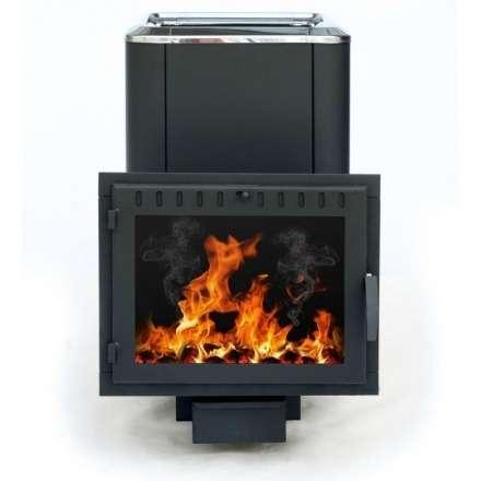 Печь банная Сибирь-18 (панорамное стекло, конвекционная) в Барановичах