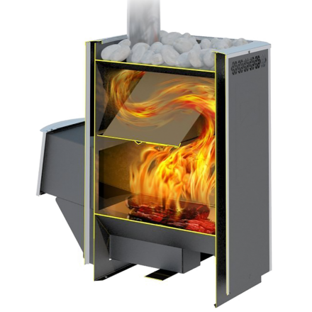 Печь для бани Теплодар Сибирь-30 ЛК в Барановичах