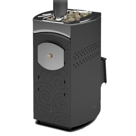 Печь для бани Теплодар Домна-20 ЛК Панорама в Барановичах