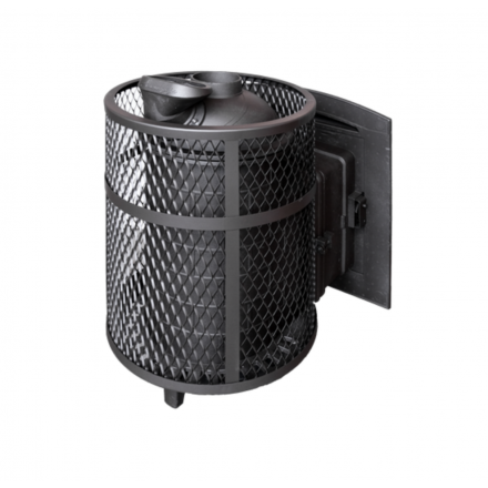 Банная печь ProMetall Атмосфера М короткий топливный тоннель сетка нержавейка в Барановичах