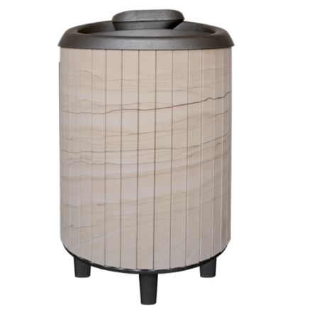 Банная печь ProMetall Атмосфера Про Ламели Окаменевшее дерево перенесённый рисунок в Барановичах