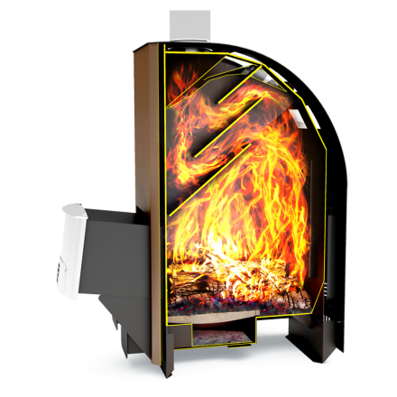 Печь для бани Теплодар Лагуна-12 ТК Панорама в Барановичах