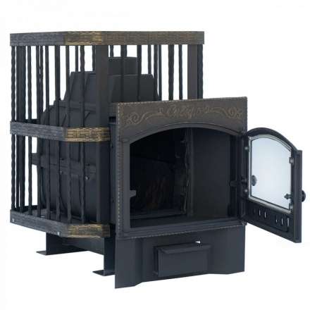 Печь банная Сибирь-24 с каминной дверцей в Барановичах