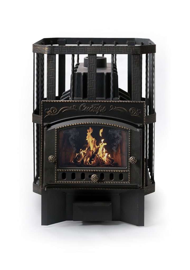 Печь банная Сибирь-24 с каминной дверцей Амазонка бай фото в Барановичах