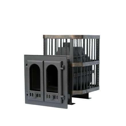 Печь банная Сибирь-24 с двухстворчатой каминной дверцей в Барановичах