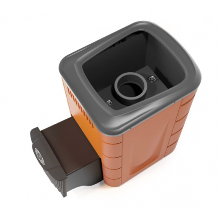 Печь для бани Термофор Каронада Мини Heavy Metal ДА терракота Амазонка бай фото в Барановичах