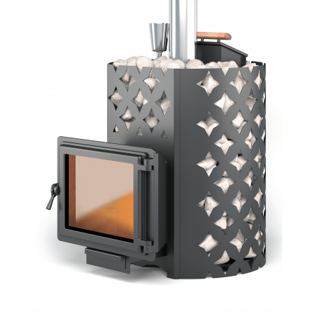 Банная печь ЭТНА 24 Панорама Закрытая каменка Амзонка бай фото в Барановичах