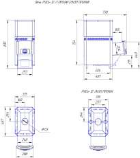 Печь для бани Теплодар Русь 12 Л Профи в Барановичах