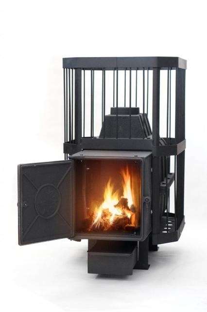 Печь банная чугунная СИБИРЬ-18 чугунная дверка (сетка) Амазонка бай фото в Барановичах