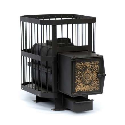 Печь банная чугунная СИБИРЬ-18 чугунная дверка (сетка) в Барановичах