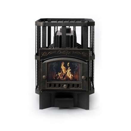 Печь банная Сибирь-32 с каминной дверцей Амазонка бай Фото в Барановичах