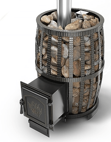 Печь для бани Везувий Легенда Русский Пар Ковка 24 (271) в Барановичах