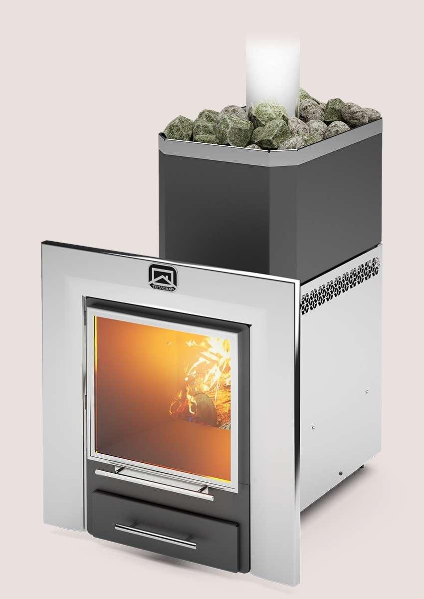 Печь для бани Теплодар Русь-12 ЛНЗП Профи Панорама (1.1) купить в Барановичах