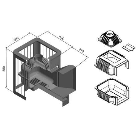 Печь для бани Этна Магма 14 (ДТ-3) в Барановичах