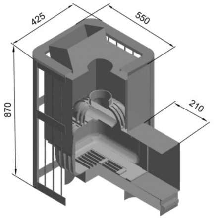 Печь для бани Этна Шторм 18 (ДТ-4С) в Барановичах