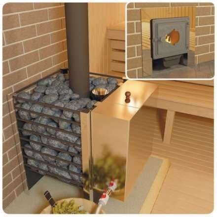 Печь для бани Добросталь Жара-люкс 20 дверка со стеклом в Барановичах