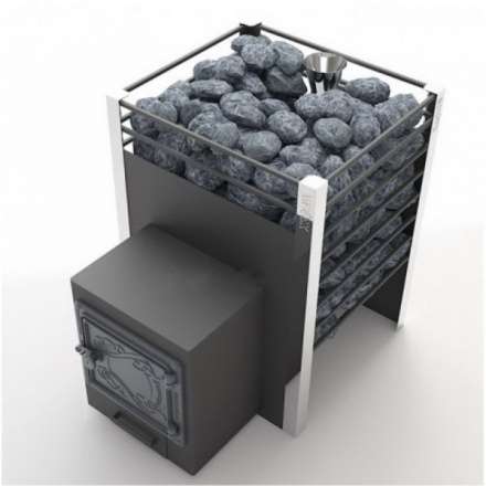 Печь для бани Добросталь Жара-люкс 20 чугунная дверка Амазонка бай фото в Барановичах