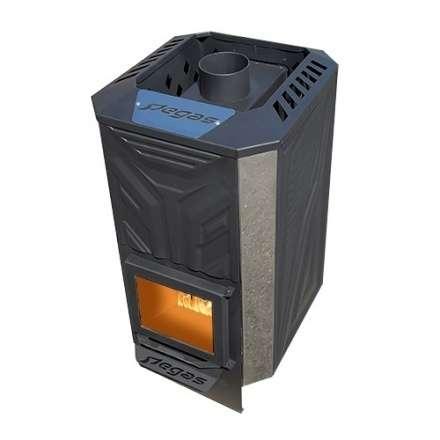 Банная печь Пегас 16 эконом короткая топка со стеклом конвекция фото в Барановичах