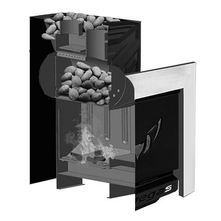 Банная печь Пегас 16 со стеклом конвекция в Барановичах