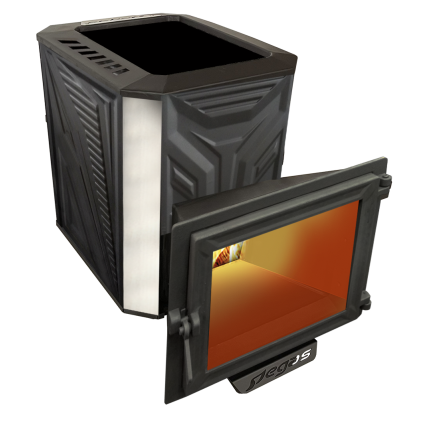 Банная печь Пегас 26 нерж панорама конвекция амазонка бай фото в Барановичах