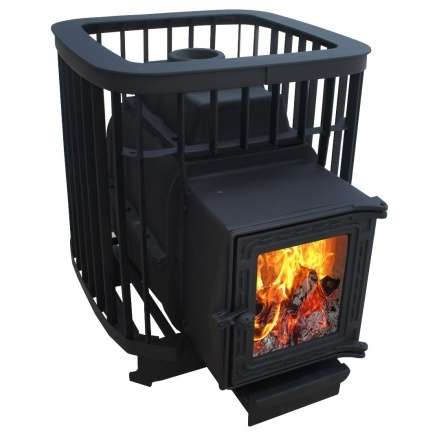 Чугунная печь для бани Варвара "Прима 16" (К201) стекло Амазонка бай фото Чугунная печь для бани Варвара Прима 16 (К201) стекло купить в Барановичах