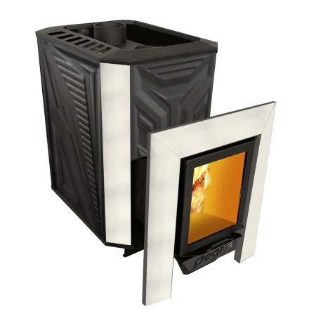 Банная печь Пегас 26 нерж со стеклом конвекция амазонка бай фото в Барановичах