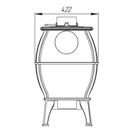 Купить Печь-камин Печь-камин ProMetall Бахта (черная) чугун в Барановичах Амазонка бай фото в Барановичах