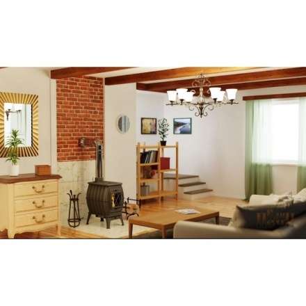 Купить Печь-камин Печь-камин ProMetall Бахта (черная) чугун в Барановичах Амазонка бай фото в Барановичах