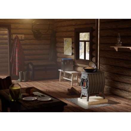 Купить Печь-камин Печь-камин ProMetall Бахта (черная) чугун в Барановичах Амазонка бай фото в Барановичах