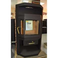 Купить стальную печь-камин со стеклом Мета-Бел Ока в Барановичах фото в Барановичах