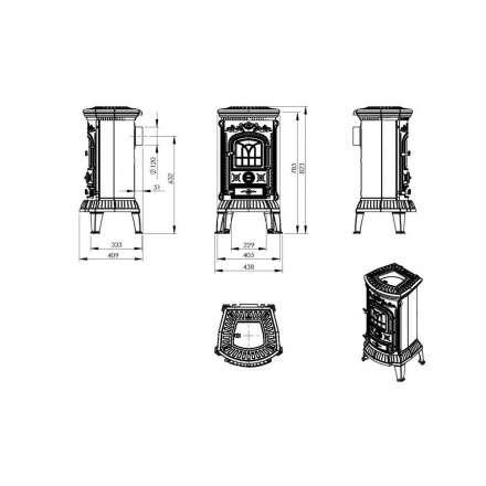 Купить Печь-камин Печь-камин NORDflam Verdo чугун в Барановичах Амазонка бай фото в Барановичах
