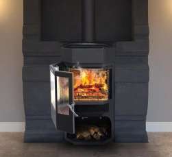 Недорогой камин с отделкой шамотом Сибирь 12 фото в Барановичах