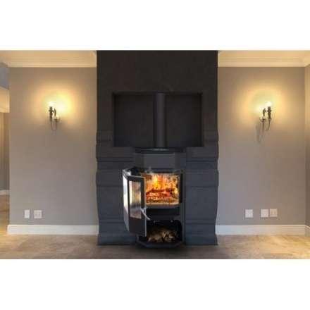 Стальная печь-камин Сибирь 8 фото в Барановичах