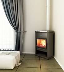 Стальной недорогой камин Теплодар ОВ-120 (угловой) фото в Барановичах