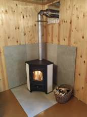 Купить Печь-камин Везувий ПК-01 (220) угловой бежевый 9 кВт в Барановичах фото в Барановичах