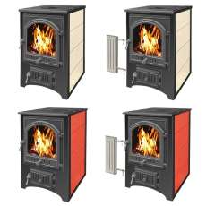 Купить Печь-камин Везувий ПК-01 (205) с плитой и т/о красн.12 кВт в Барановичах в Барановичах