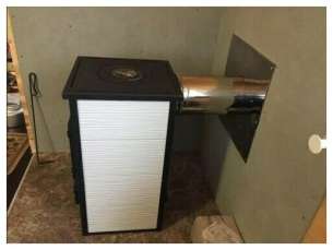 купить Печь-камин Везувий ПК-01 (270) c плитой бежевая 9 кВт в Барановичах в Барановичах