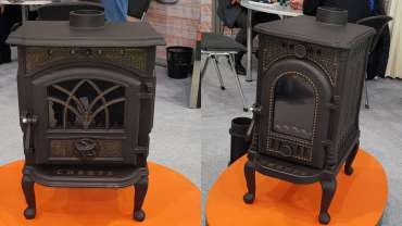 Недорогой камин Сибирь 7 чугунная фото в интерьере в Барановичах