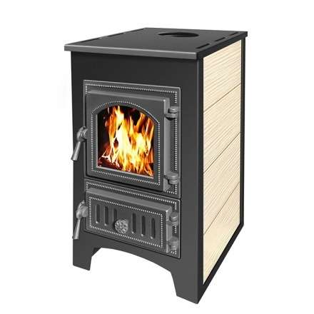 Печь-камин Везувий ПК-01 (270) бежевый 9 кВт Амазонка бай фото в Барановичах