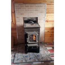 Купить Печь-камин Везувий ПК-01 (270) с плитой и т/о бежевая 9 кВт в Барановичах в Барановичах